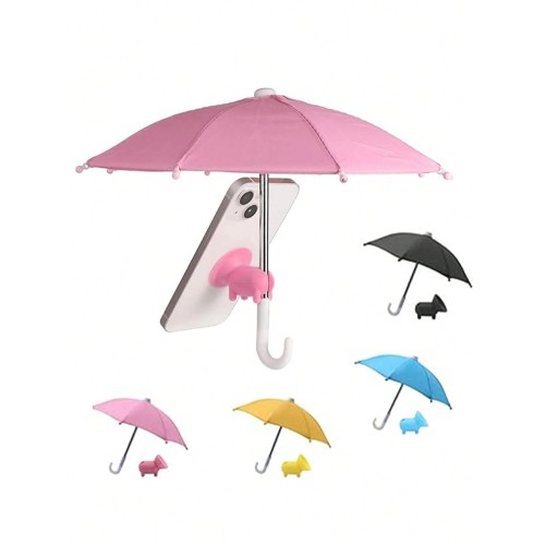 2-Pack Phone Sun Umbrella with Suction Cup - Anti-UV Phone Parasol