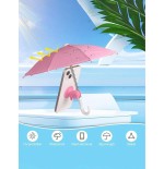 2-Pack Phone Sun Umbrella with Suction Cup - Anti-UV Phone Parasol
