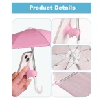 2-Pack Phone Sun Umbrella with Suction Cup - Anti-UV Phone Parasol