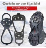 Anti-Slip Ice Cleats - Steel Spike Shoe Covers for Winter Walking