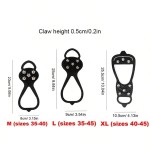 Anti-Slip Ice Cleats - Steel Spike Shoe Covers for Winter Walking