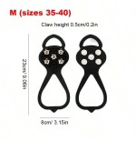 Anti-Slip Ice Cleats - Steel Spike Shoe Covers for Winter Walking