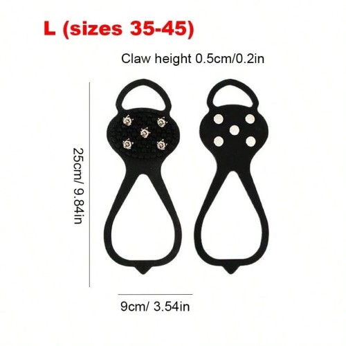 Anti-Slip Ice Cleats - Steel Spike Shoe Covers for Winter Walking