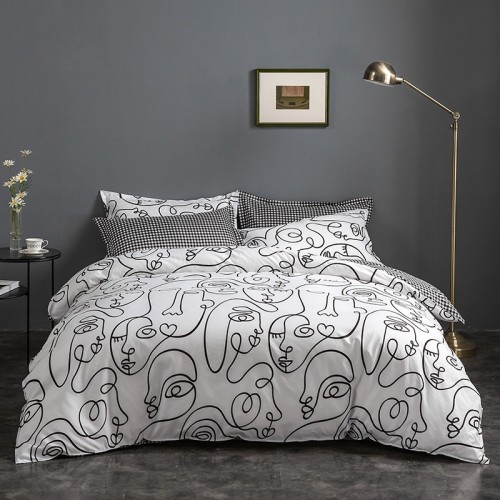 Soft, comfortable, and fresh bedding with graffiti patterns
