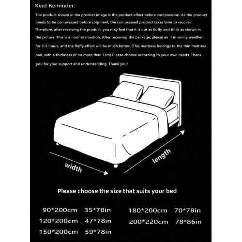 Gray Quilted Mattress Pad - Plush Taffeta Protector with Straps