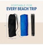 Wind-Powered Beach Canopy - 150 Sq Ft Shade, 3-Min Setup
