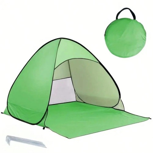 Instant Pop-Up Beach & Camping Tent - Spacious Triangle Shade Shelter