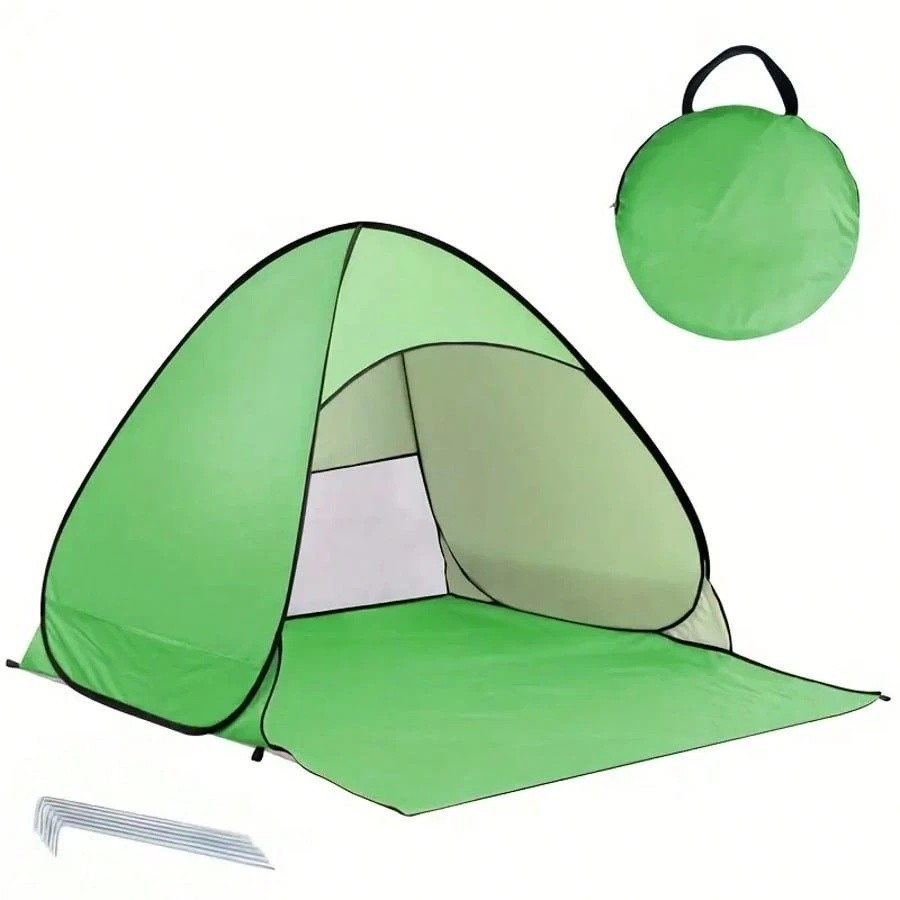 Instant Pop-Up Beach & Camping Tent - Spacious Triangle Shade Shelter