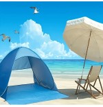 Instant Pop-Up Beach & Camping Tent - Spacious Triangle Shade Shelter