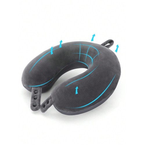 Adjustable Memory Foam Travel Neck Pillow - Airplane, Car & Home