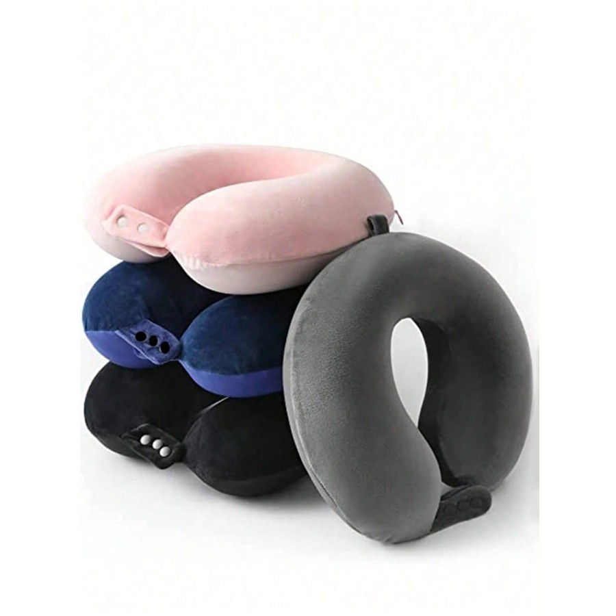 Adjustable Memory Foam Travel Neck Pillow - Airplane, Car & Home