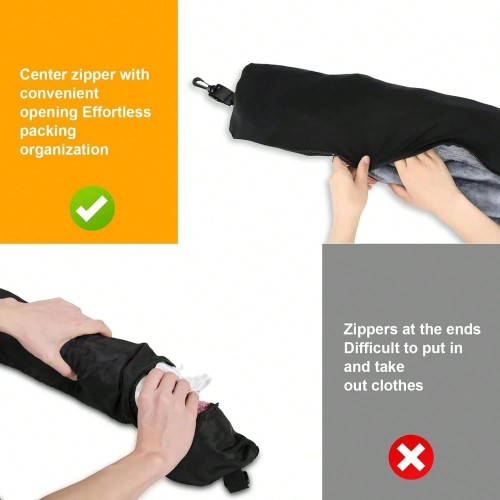 Adjustable Velvet Travel Neck Pillow - Fillable & Foldable