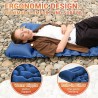 Ultralight Inflatable Sleeping Pad with Built-In Pillow & Foot Pump - Compact Camping Mat for Backpacking, Hiking, Travel