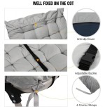 2-Pack Velvet Cot Pads 75x28 Inch - Extra Thick Mattress with Straps