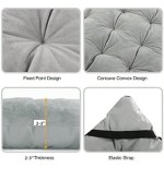 2-Pack Velvet Cot Pads 75x28 Inch - Extra Thick Mattress with Straps