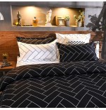 Classic Light Luxury Checkered Black and White Bedding