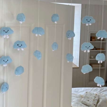 Pink Star & Bow Plush Door Curtain, Hole-Free Cute Girly Room Decoration Hanging Curtain