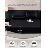 2/3pcs Black Satin Fitted Sheet Set – Silky Soft 11.8" Deep Pocket Bedding (1 Sheet + 1/2 Pillowcases)