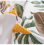 Tropical Floral Bedding Set  Boho Botanical Palm Leaves Duvet Cover Set with Pillowcases,
