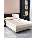 2/3pcs Black Satin Fitted Sheet Set – Silky Soft 11.8" Deep Pocket Bedding (1 Sheet + 1/2 Pillowcases)