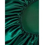 2/3pcs Black Satin Fitted Sheet Set – Silky Soft 11.8" Deep Pocket Bedding (1 Sheet + 1/2 Pillowcases)