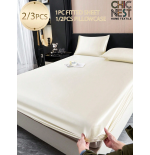 2/3pcs Black Satin Fitted Sheet Set – Silky Soft 11.8" Deep Pocket Bedding (1 Sheet + 1/2 Pillowcases)