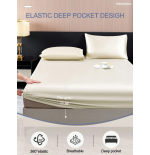 2/3pcs Black Satin Fitted Sheet Set – Silky Soft 11.8" Deep Pocket Bedding (1 Sheet + 1/2 Pillowcases)