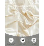 2/3pcs Black Satin Fitted Sheet Set – Silky Soft 11.8" Deep Pocket Bedding (1 Sheet + 1/2 Pillowcases)