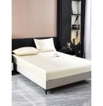 2/3pcs Black Satin Fitted Sheet Set – Silky Soft 11.8" Deep Pocket Bedding (1 Sheet + 1/2 Pillowcases)