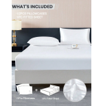 2/3pcs Black Satin Fitted Sheet Set – Silky Soft 11.8" Deep Pocket Bedding (1 Sheet + 1/2 Pillowcases)