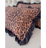 Leopard Print Pillowcase - 100% Polyester Lace, Soft & Comfortable