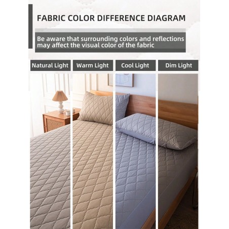 Waterproof Cooling Mattress Protector - Breathable Fitted Sheet