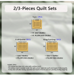 Butterfly Flower Quilt Set - 2/3pc Summer Bedding with Pillowcases