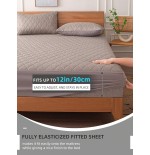 Waterproof Cooling Mattress Protector - Breathable Fitted Sheet