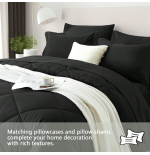 Queen 7-Pc Bed in a Bag Comforter Set - Geometric Pattern Bedding