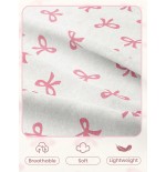 Pink Bowknot Fitted Sheet - Anti-Pilling Mattress Protector