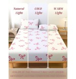 Pink Bowknot Fitted Sheet - Anti-Pilling Mattress Protector