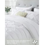 Queen Pinched Pleat Comforter Set - 7-Piece All-Season Bedding