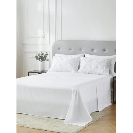 Queen Pinched Pleat Comforter Set - 7-Piece All-Season Bedding