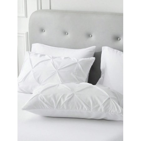 Queen Pinched Pleat Comforter Set - 7-Piece All-Season Bedding