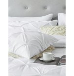 Queen Pinched Pleat Comforter Set - 7-Piece All-Season Bedding