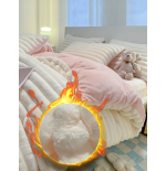 3-Piece Flannel Duvet Cover Set with 2 Pillowcases | Soft Bedding