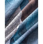 Korean Winter Bedding Set - Brushed Reactive Print Bed Skirt