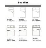 Korean Winter Bedding Set - Brushed Reactive Print Bed Skirt