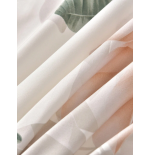 Korean Winter Bedding Set - Brushed Reactive Print Bed Skirt