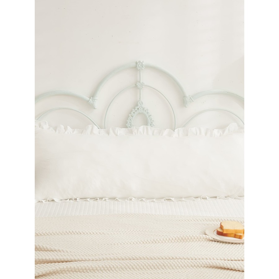 Ruffle Decor Body Pillowcase Cover - No Filler Included