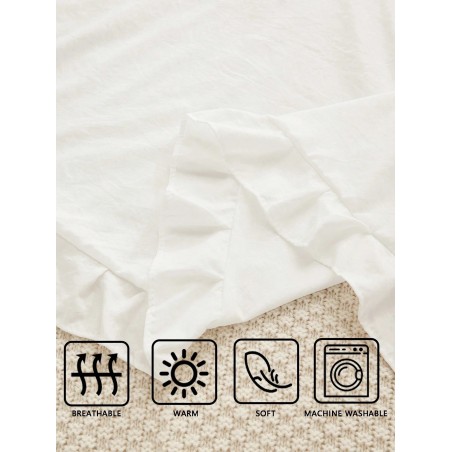 Ruffle Decor Body Pillowcase Cover - No Filler Included