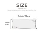 Ruffle Decor Body Pillowcase Cover - No Filler Included