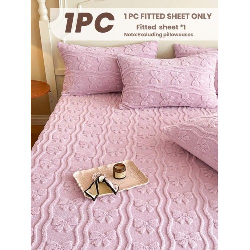 Taffeta Fitted Sheet - Solid Color Mattress Protector Pad