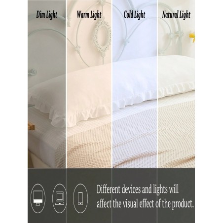 Ruffle Decor Body Pillowcase Cover - No Filler Included